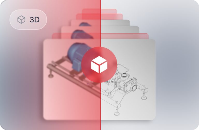 CAD File ViscoTwin Pump VT130 on Frame 4 with NEMA360 (Parasolid x_t)